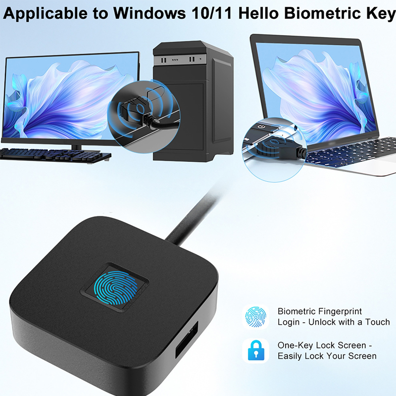 Fingerprint Reader Usb - Czytnik linii papilarnych USB z obsługą