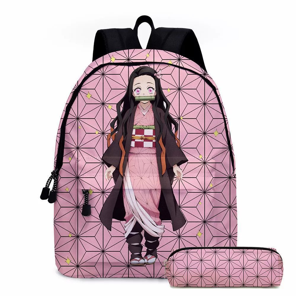 Laptop Accessories Girls - Anime Demon Slayer Plecak Piórnik 2-częściowy