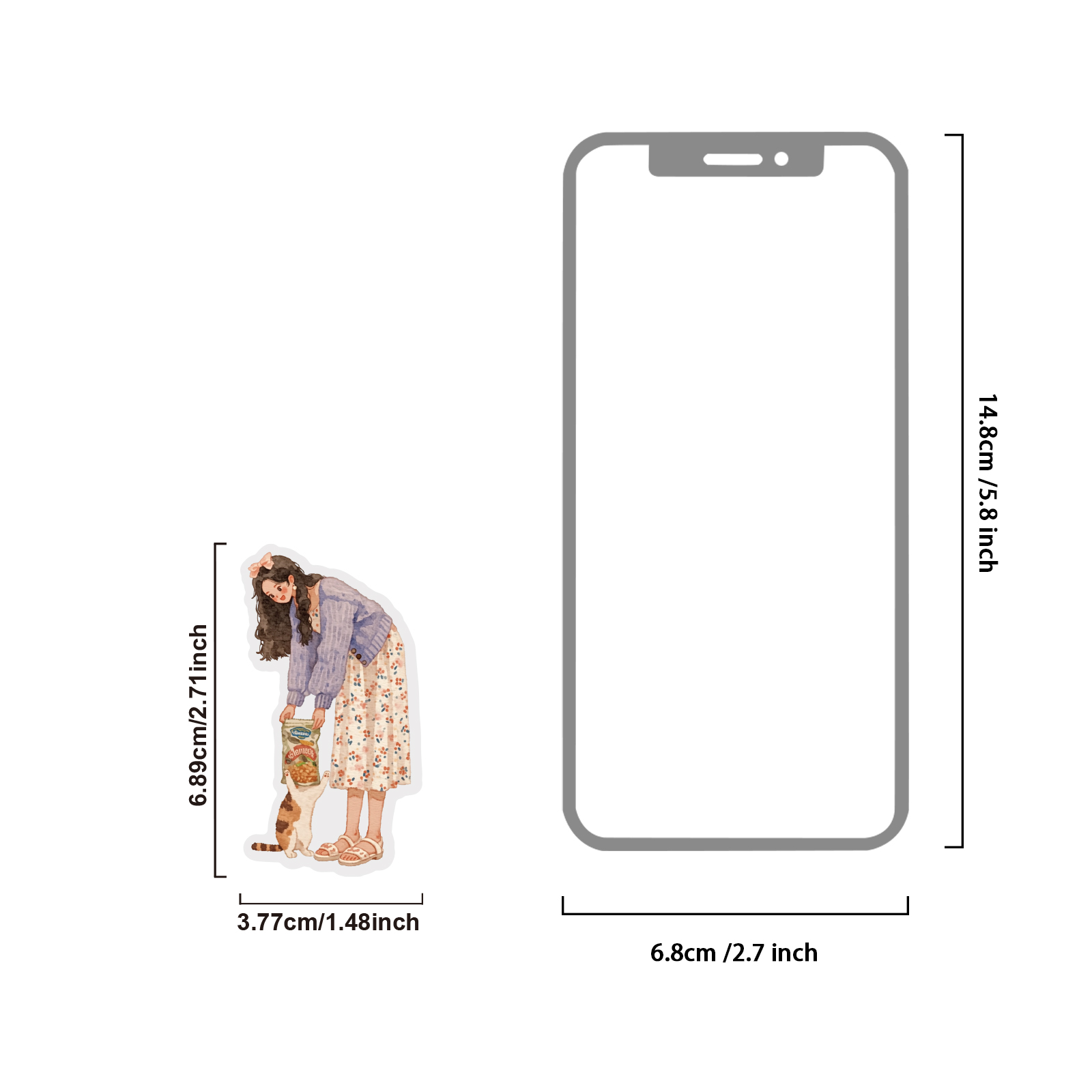 Etori Life 15 szt. naklejek z  – Laptop Accessories Girls recenzja i cena