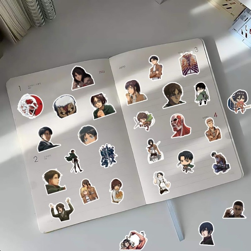 60 szt. Naklejek Anime Atak Ty – Laptop Accessories All recenzja i cena