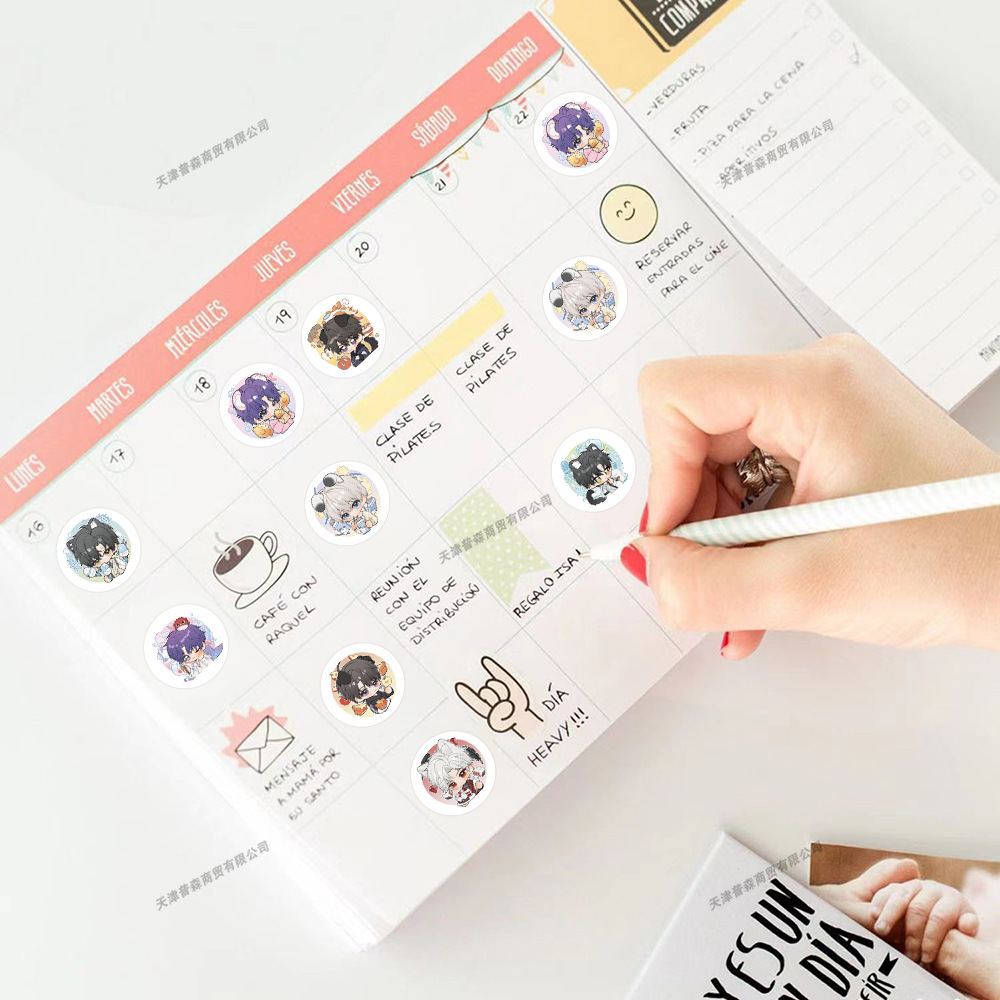 500 szt. Rolka Naklejek Kawaii – Laptop Accessories Aesthetic recenzja i cena